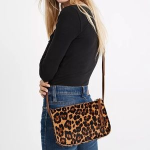 NWT Madewell Calf Hair Leopard Crossbody